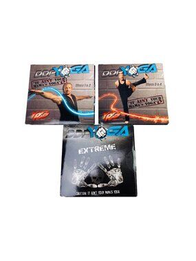 DDP Yoga Diamond Dallas Page DVD Discs 1- 4 & Extreme Discs Yoga Cardio Workouts